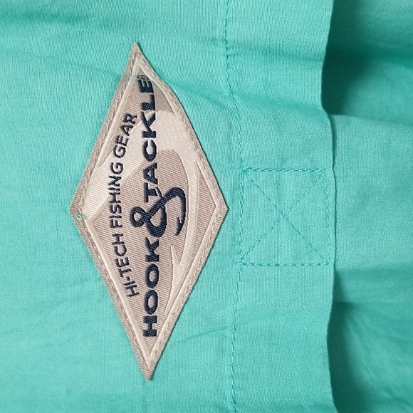 😎NWT~Hook & Tackle Outfitters Hi-Tech Fishing Gear Long Sleeve Fishing Shirt - Picture 10 of 16